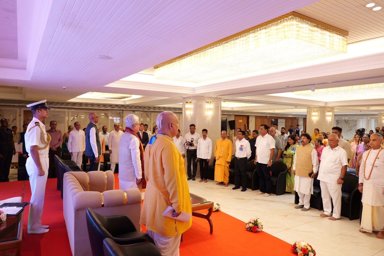Dignitaries standing together during the Holistic Cancer Healing Retreat inauguration ceremony